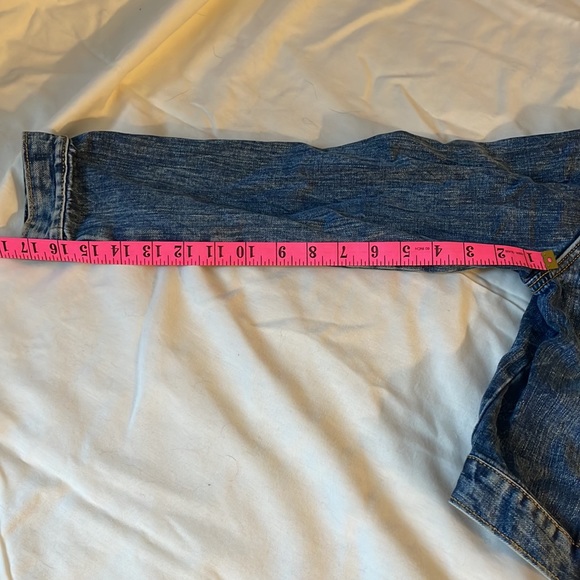 Girls XL 14 Gymboree Go Outside Jean Jacket Pink Faux Fur Like New - Picture 11 of 12